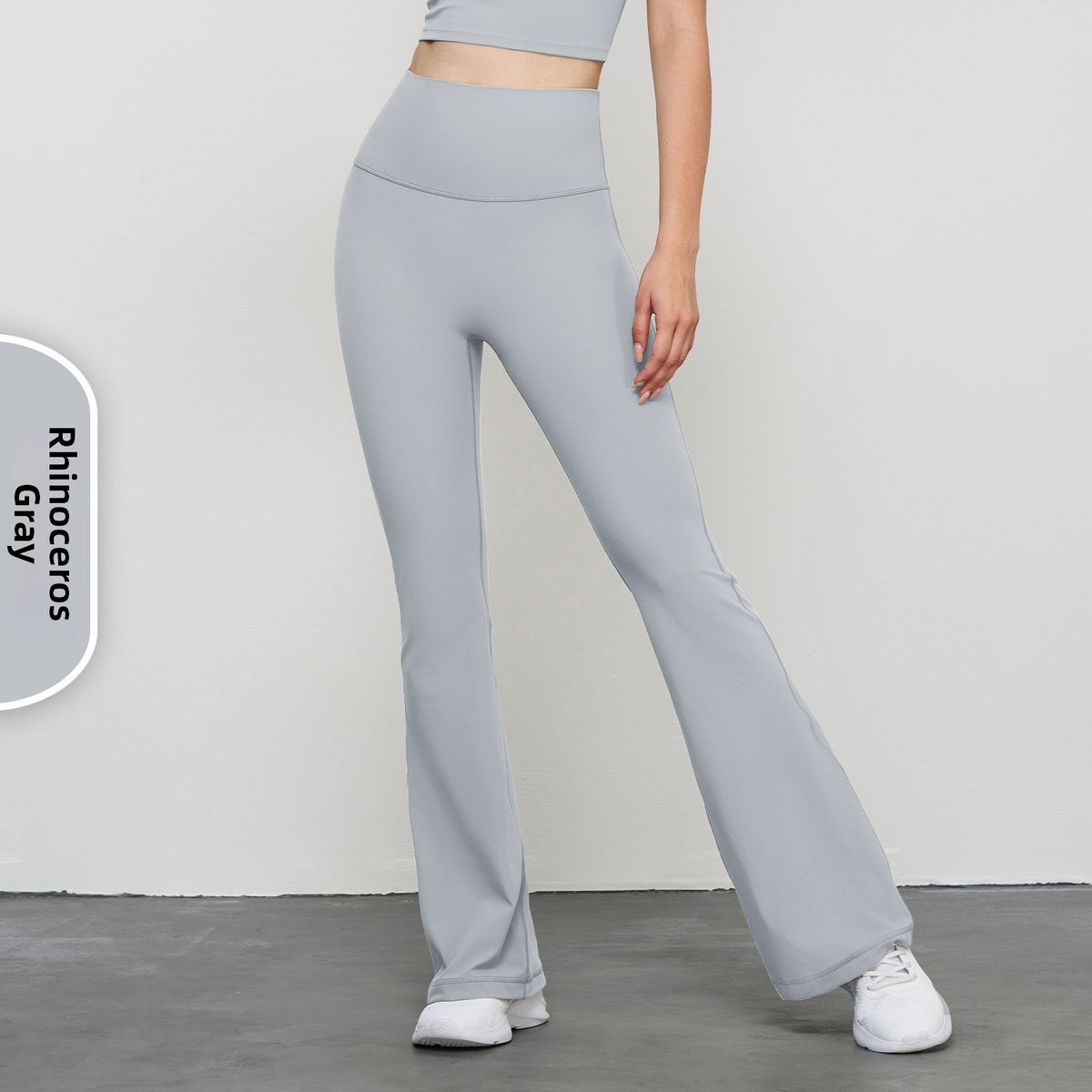 Women's Clothing Slimming Shark Pants Black Yoga Flare Pants Casual Fitness Outerwear Thin Summer New Style Polyester_ecoleips.com