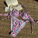 New 2025 Sexy Strappy Floral Print Bikini Two Piece Swimsuit European American Style Fresh Design Women's Clothing_ecoleips.com