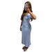 Summer Long Commuter Short Sleeved Dress Style Mature Sexy Slim Fitting Knitted Bodycon Skirt Women's Clothing_ecoleips.com