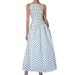 Polka Dot Wrap Dress – Flattering A-Line Silhouette With Wrap Waist Breathable & Lightweight Easy Dressing_ecoleips.com