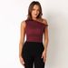 Popular Sexy One-shoulder Tank With Y2K Design, Women's Short Slim-fit Bm Top For Hot Girls In Summer_ecoleips.com