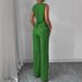 Elegant Solid Color Sleeveless Vest & Pants Suit For Women - Breathable Polyester Blend, Wrinkle-Free, Office & Casual Wear (S/M/L/XL)_ecoleips.com