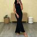 Women's Sexy Bodycon Sleeveless Midi Dress With Metal Detail – Slim Fit Club Party Gown 2026_ecoleips.com