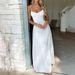 Women's Clothing New Style Elegant Lace A Line Solid Color Mid Length Dress_ecoleips.com