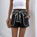 Women's Clothing Summer New Women's Clothing Lace Casual Shorts Apricot_ecoleips.com
