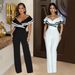 Women’s Clothing Fashion Women's Sleeveless Deep V Jumpsuit Solid Color New_ecoleips.com