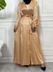 Muslim Women's Abayas Satin Evening Dresses Islamic Clothing Turkish Dresses Modesty Robe Moroccan Caftan Evening 2024 Wedding_ecoleips.com