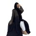 Verve MQ210 New Muslim Women's Clothing Dubai Fashion 3D Embroidered Wrinkled Cardigan Abaya_ecoleips.com