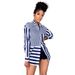 Women's Striped Printed Loose Shirt Skirt Set Casual Fashion Autumn Clothing Regular Thickness Spring/Summer_ecoleips.com
