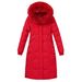 Women's Clothing Long Cotton Coat Women's Winter New Slim Fit Cotton Coat Thick Warm Trend_ecoleips.com