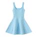 Women's Clothing Spring And Summer New French Style Small Fragrance Square Neck Temperament Pink Gentle Age Reducing Knitted Dress For Women_ecoleips.com