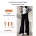 Fleece-Lined Banana Wide-Leg Pants For Women, Autumn Winter New Casual Loose Straight-Leg Small And Plus Size_ecoleips.com