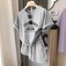Women's Clothing Korean Style Women's Short Sleeve & Shorts Set - Loose Fit Youthful Casual Two-Piece Outfit_ecoleips.com