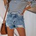 Women’s Clothing The New Popular Stretchy Ripped Tassel Women's Denim Shorts Popular Wish Super Hot_ecoleips.com