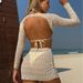 Women's Sexy Solid Color Four Piece Beach Bikini Cover Up Style Swimwear_ecoleips.com