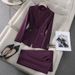 Elegant Women's Professional Suit Set With Blazer And Pants Or Dress For Office And Daily Wear Comfortable Stylish Workwear Outfit_ecoleips.com