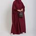 Elegant Plus Size Casual Maxi Dress For Women - Soft Flowy Solid Color Tunic Dress With Pockets_ecoleips.com
