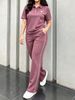 Women's Spring/Summer Short-Sleeved Two Piece Set Fashion Trendy Casual Spot Goods_ecoleips.com