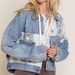 Women's Clothing New Leopard Print Patchwork Ripped Denim Top Casual Jacket_ecoleips.com