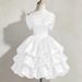 Satin off the Shoulder Gown with Bow Design Elegant Sweet Birthday Tulip Skirt Princess Style Cake Skirt 1071 Evening Party Wear_ecoleips.com