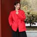 girl 100% And Clothing Sand Washed Linen Vintage Artistic Loose Stand Collar Short Jacket Women's Cotton Coat_ecoleips.com