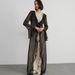 Talenza Ruffled Lace Up Maxi Dress Women's Solid Long Sleeve Lace Cardigan Beach Bikini Cover Up Dress Sexy Party Vacation Robe_ecoleips.com