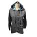 Women's Solid Color Zipper Hooded Sweatshirt Long Sleeved Jacket Printed Design_ecoleips.com