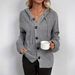 2025 European American Cross-border Women's Fashion Solid Color Hooded Single-breasted Sweater, New Autumn And Winter_ecoleips.com
