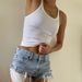 U-Neck Ribbed Tank Top For Women - Stretchy Cotton Blend, Slim Fit, Sexy & Casual Summer Basic (Black/White/Gray, XS-XL)_ecoleips.com
