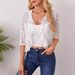 European American Cross-border 2026 New Elegant And Stylish Women's Ruffled Front-open Short Lace Top_ecoleips.com