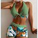Women's Clothing Split Boxer Bikini High Waist Swimsuit_ecoleips.com