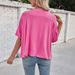Women's Clothing Women's Clothing Summer Casual Oversized Bat Sleeve Dislocation Twist Short Sleeved T Shirt Female_ecoleips.com