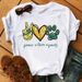 Cross-border Printed Fashion New Product Peace Love Dog Plus-size Women's Clothing_ecoleips.com