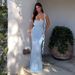 Women's Sexy Fashion Internet Celebrity Camisole Tube Top Ruffled Strappy Long Dress Summer Elegant Party Evening Dress_ecoleips.com