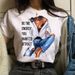 Cross-border Fashion Women's Plus-size Clothing, White Girls' Summer T-shirt_ecoleips.com