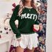 Streetwise Christmas Knit – 3D Graphic Oversized Sweater For Rebel Holiday Vibes (S/M/L, Festive Reds & Dark Greens)_ecoleips.com