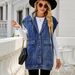 Women's Clothing New Summer Denim Vest Vest Fashion Denim Sleeveless Vest For Women_ecoleips.com