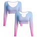 Women's Gradient Color Long Sleeve T-Shirt Casual Versatile Slimming Fashion Top For All Seasons_ecoleips.com