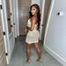 Women's Clothing Suspender Slim Fit Chest Wrap Rhinestone Dress Nightclub Dress_ecoleips.com