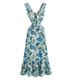 23 Styles Of XX European And American Style Women's New Spring V-neck Ruffle Design Backless Printed Dresses_ecoleips.com