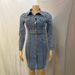 Women's Clothing Fashion Lapel Cardigan Slim Denim Dress_ecoleips.com