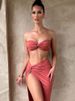 Mozision Elegant Strapless Sexy Two Piece Set Women Sleeveless Crop Top And High Split Skirt Matching Sets Party Dress Sets_ecoleips.com