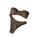 Sexy Bikini Set - Tube Top With Slit Long Skirt, European Style Swimwear For Women_ecoleips.com
