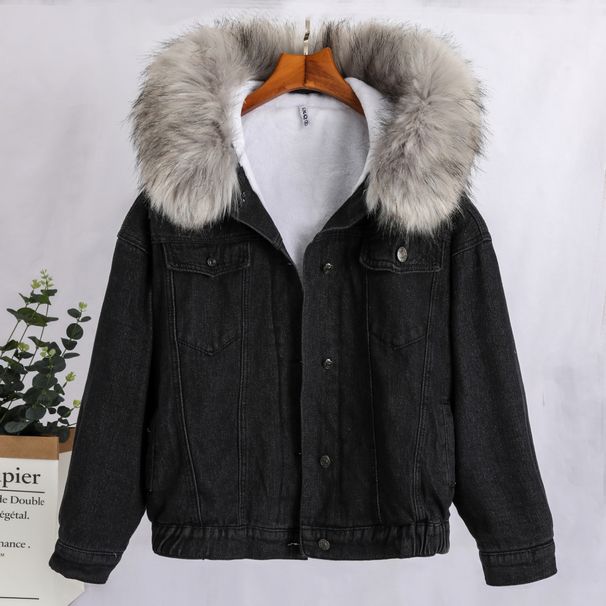 Winter Sherpa-Lined Denim Jacket For Women – Cozy Fleece Collar, Oversized Cropped Style, Warm & Stylish Outerwear (XS-2XL)_ecoleips.com