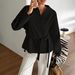 Women's Long Sleeved Blazer Autumn/Winter Casual Vacation Lace Up Wool European American Style Lightweight Coats_ecoleips.com