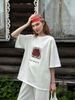 Sunuyoo Summer New Printed T-Shirt 100% Cotton Women's Fashionable O-Neck Loose Short Sleeved Female Casual Cute Top_ecoleips.com