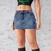 Women’s Clothing New Denim Skirt Women's Summer Retro Elastic Slim Workwear Pocket Short Skirt_ecoleips.com