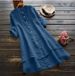 Women's Clothing Spring And Summer Solid Color Button Cotton And Linen Long Sleeve Long Shirt_ecoleips.com
