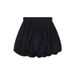Aria Basics Aria Basics Women's Summer High-waisted Slimming White Shorts With Fashionable Bud Pleats, Black, European And American Style_ecoleips.com