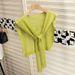 Women's Clothing Versatile Knitted Shawl Women's Shirt Outer Wear Fashionable Small Waistcoat Scarf_ecoleips.com